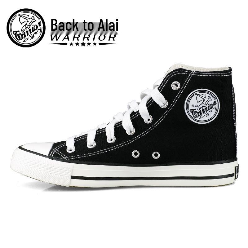 

Classic Black and White High-Top Canvas Sneakers Size 36 (Run large)