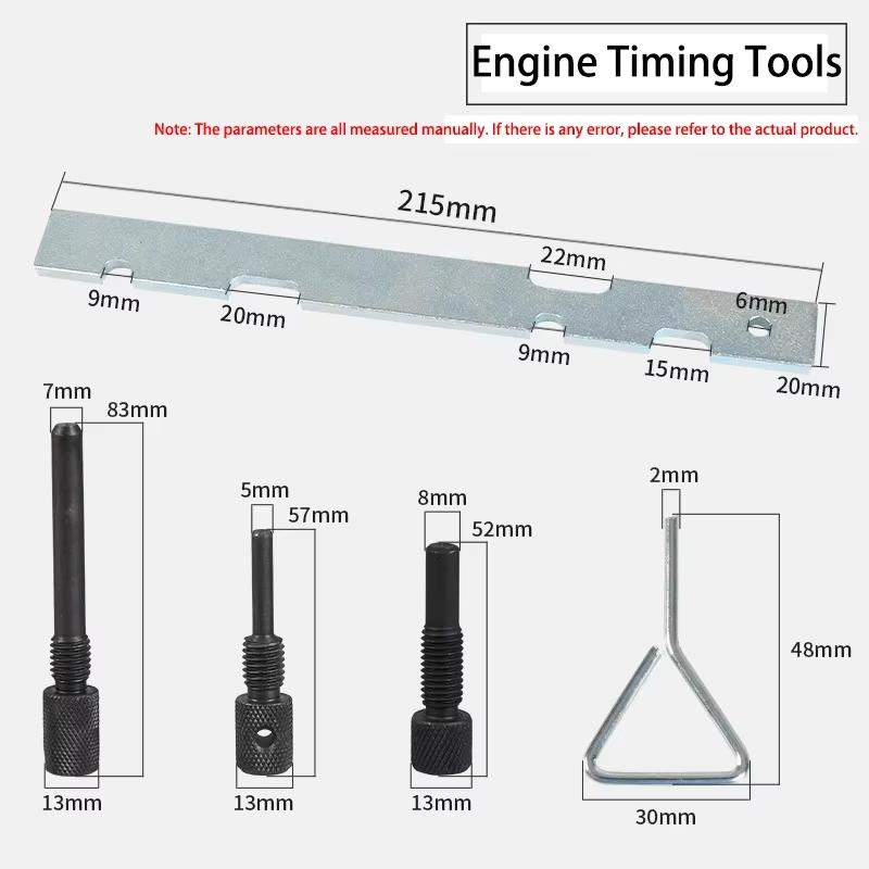 5pcs for Ford C-MAX Cougar Fiesta for Mazda For Volvo Crank Locking Setting Car Engine Camshaft Timing Locking Repair Tool Kit
