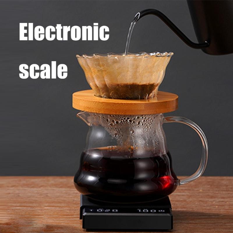 Rechargeable Digital Scale Kitchen Coffee Scale with Automatic Timing High Precisions 5 Modes Drip Espresso Scale