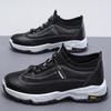 New Men's Shoes Leather Platform Casual Shoes  Men's Running Shoes Low-Top Lace-up Men's Sports and Leisure Tide Shoes
