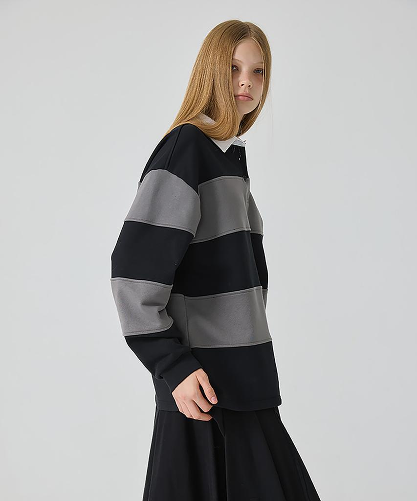 Yusentig Graphic Striped Collar Shirt Aw5Ae65220