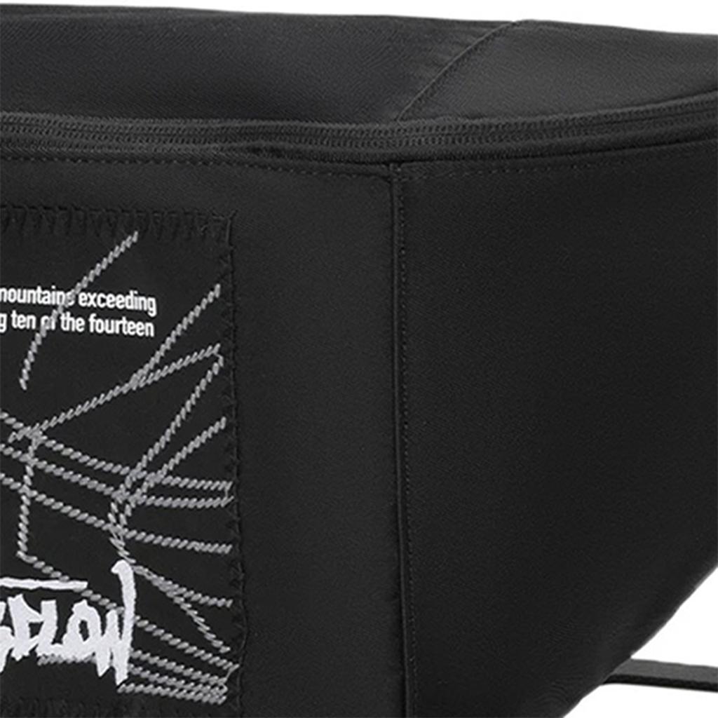 Li Ning Polyester One Shoulder Crossbody Fanny Pack Regular Unisex Black ABDR578-4