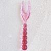 Glass Beads Pastry Glass Tableware Spoon Fork Creative Primary Color Pink Green Glass Spoon Spoon Household