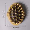 Body Meridians Massage Comb Head Brass Copper Sandalwood Point Massage Meridians Guasha Scalp Massage Brush Relax Massager Tool