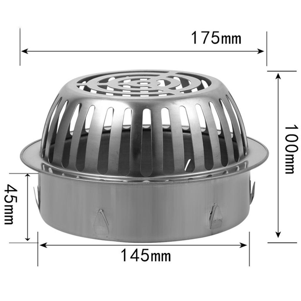 Stainless Steel Balcony Roof Round Large Displacement Anti-blocking Floor Drain