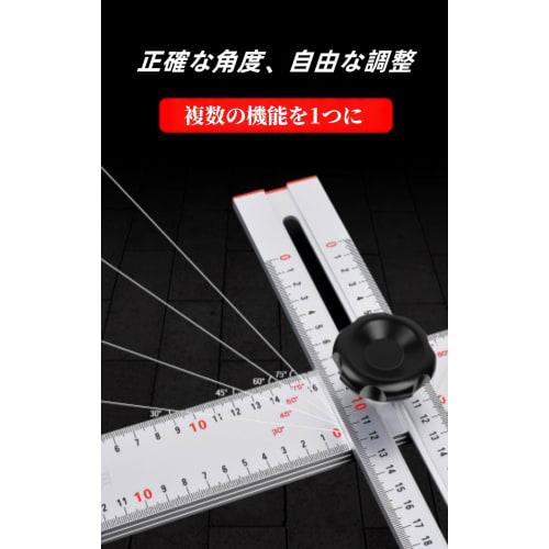 Carpenter's Measuring Tool, T-Shaped Combination Angle Precision T-Shaped Square Ruler, Aluminum Alloy Layout Measuring Marking Construction Setting R