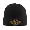 Bitcoin BTC Crypto Currency Knitted Bonnet Caps Winter Cozy Stretch Thick Outdoor Knit Cap Warm Skullies Beanies Cap