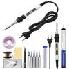 Adjustable Temperature Solder Iron 80W 220V / 110V LCD Electric Soldering Iron Welding Repair Tools