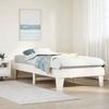 VidaXL Bed Frames Without Mattress White 90x190 Cm Solid Pine Wood, Bedroom Furniture, Slatted Base, Wooden Bed, Bed, 855377