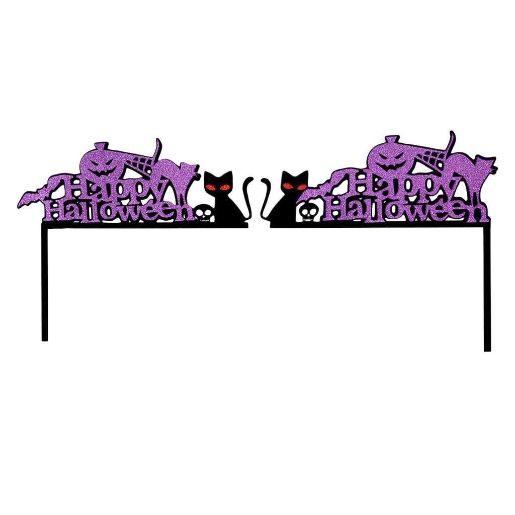 Halloween Dörrkarmdekoration, fladdermöss, pumpor, spindelnät, dörr- och fönsterhörnskylt, Halloween Heminredning, hörnstickers