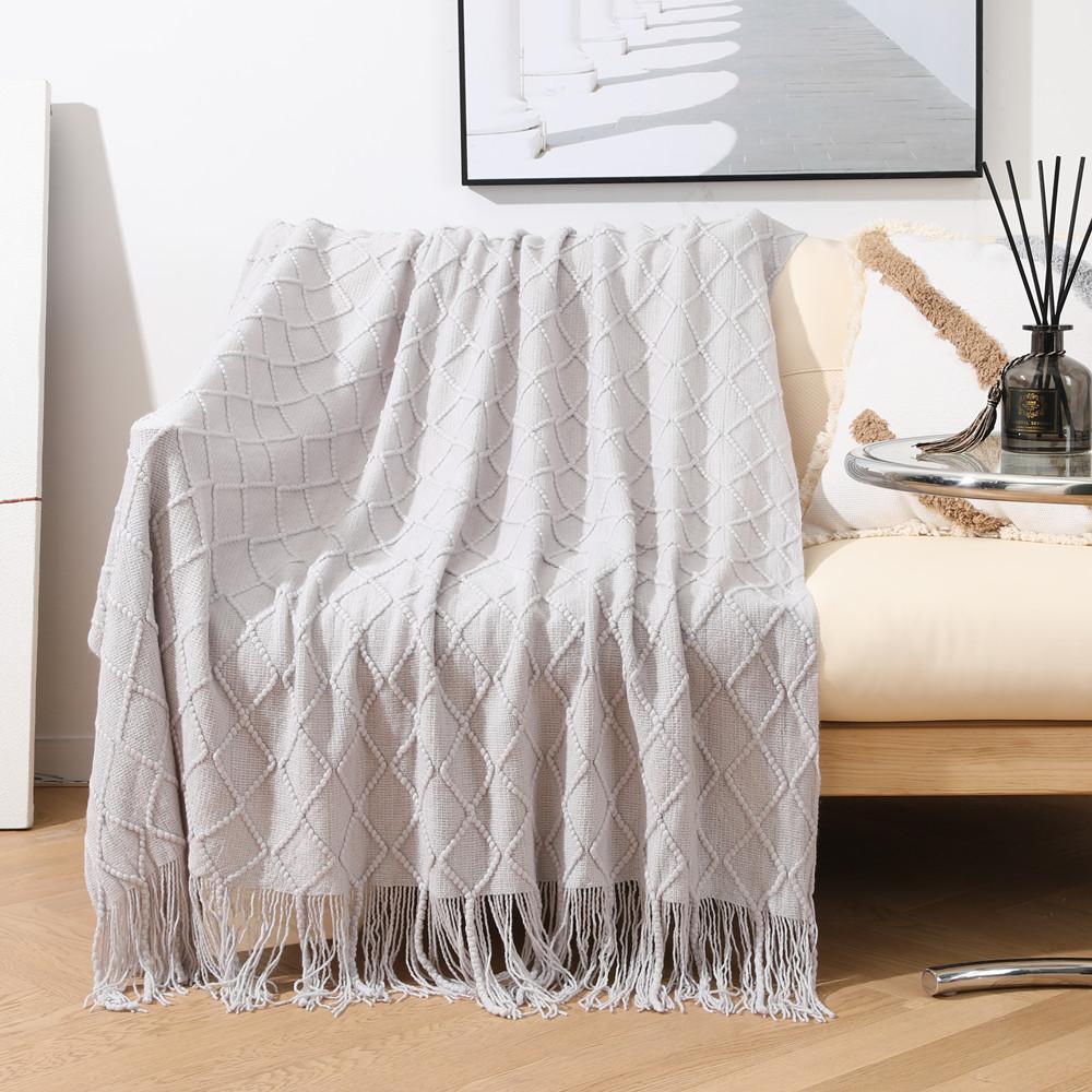 Nordic Knitted Throw Thread Blankets On the Bed Sofa Throw Travel TV Nap Blankets Soft Towel Bed Plaid Tapestry