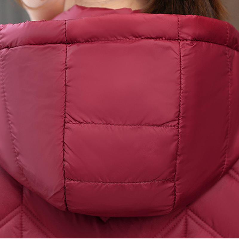 Elegant Woman Winter Long Coats Hooded Casual Thick Warm Parkas Women's Jackets