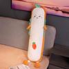 80-150Cm Cartoon Long Strip Fruit Plush Doll Pillow Cute Soft Vegetable Carrot Avocado Peach Plush Toy Home Decor Gift For Child