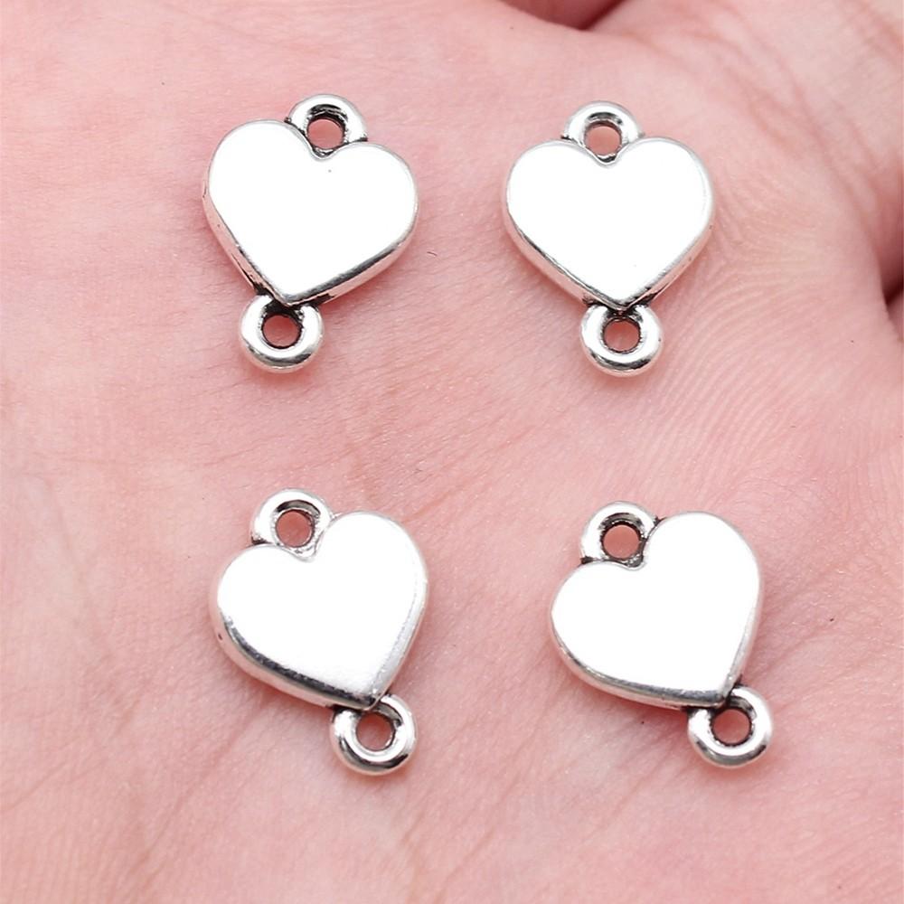 Heart Connectors Love Symbol Antique Bronze Zinc Alloy Jewelry Making DIY Jewelry Making Style Pendant Connectors