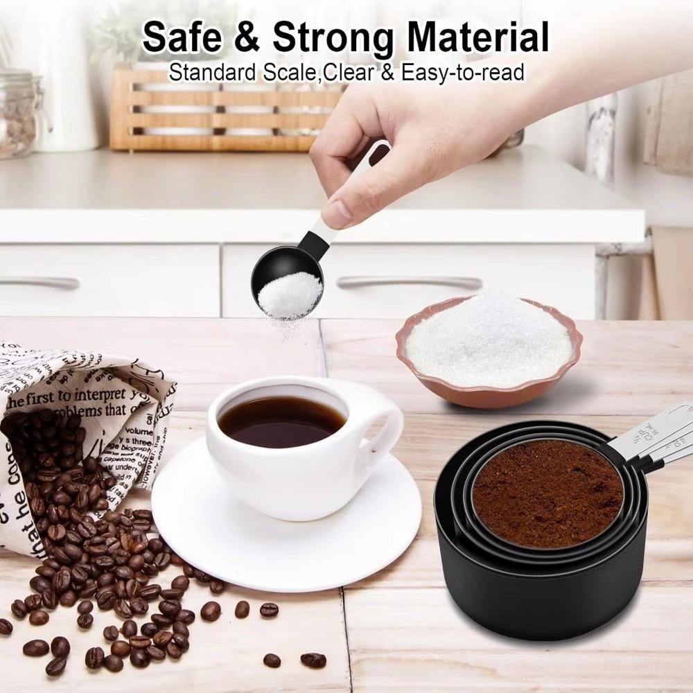 10PCS Plastic Measuring Spoons Set Stackable Measuring Cup and Spoon Set  Household Kitchen