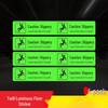 Glow-in-the-Dark Anti-Slip Safety Warning Decal for Slippery Floors
