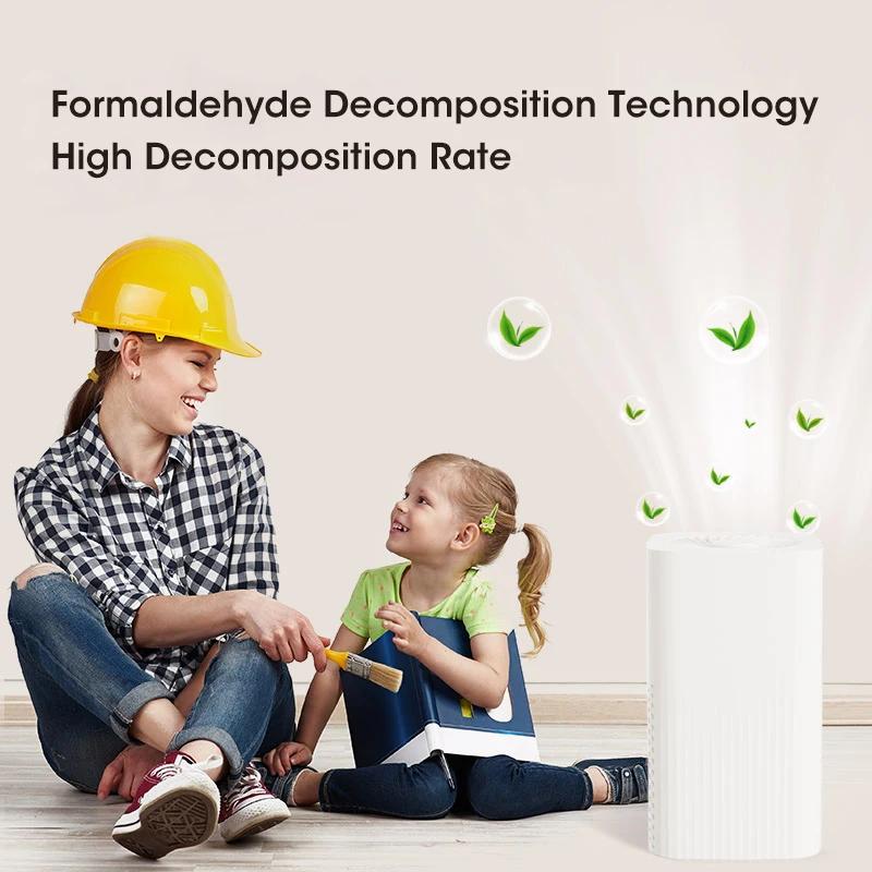 USB Portable Air Purifier Office Desktop Vacuum Cleaner Car HEPA Filter Air Cleaner Formaldehyde Household Purifier