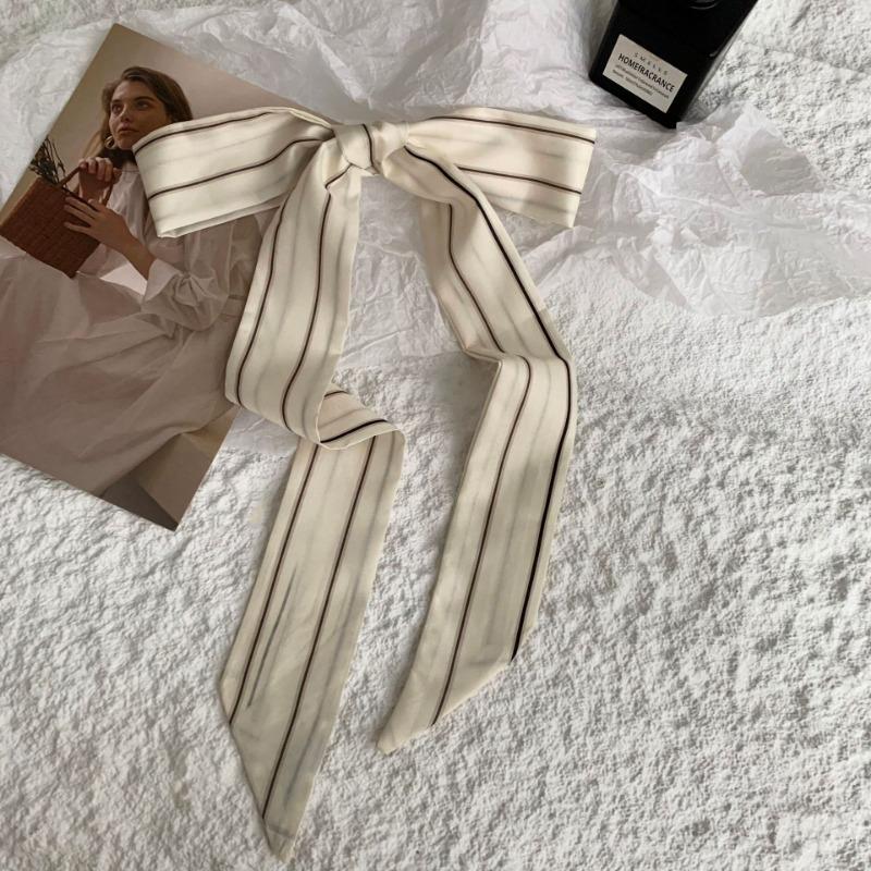 

Шелковый шарф в горошек, длинная полоса, высококлассный, новый ретро универсальный темперамент, украшение на шею, маленький шарф, повязка на голову, резинка для волос, стример.