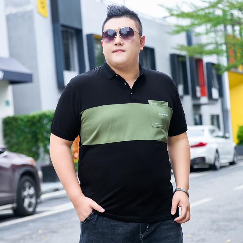 Летняя мужская рубашка поло больших размеров с короткими рукавами — фото 3