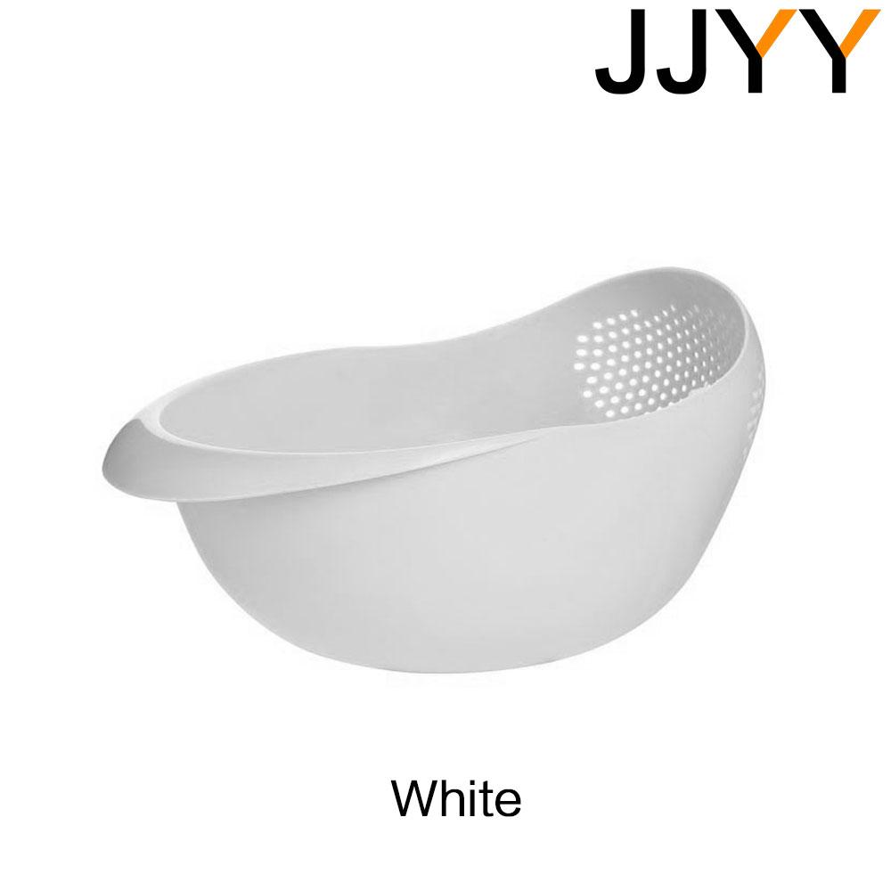 JJYY Rice Sieve Plastic Colander Sieve Rice Washing Filter Strainer Basket Kitchen Tools Food Beans Sieve Fruit Bowl Drainer