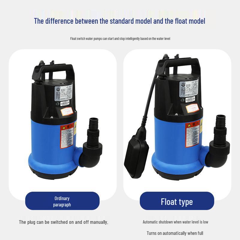 Lingxiao Automatic Corrosion-Resistant Submersible Pump with Float Switch for Fish Ponds, Pools, and Sewage.