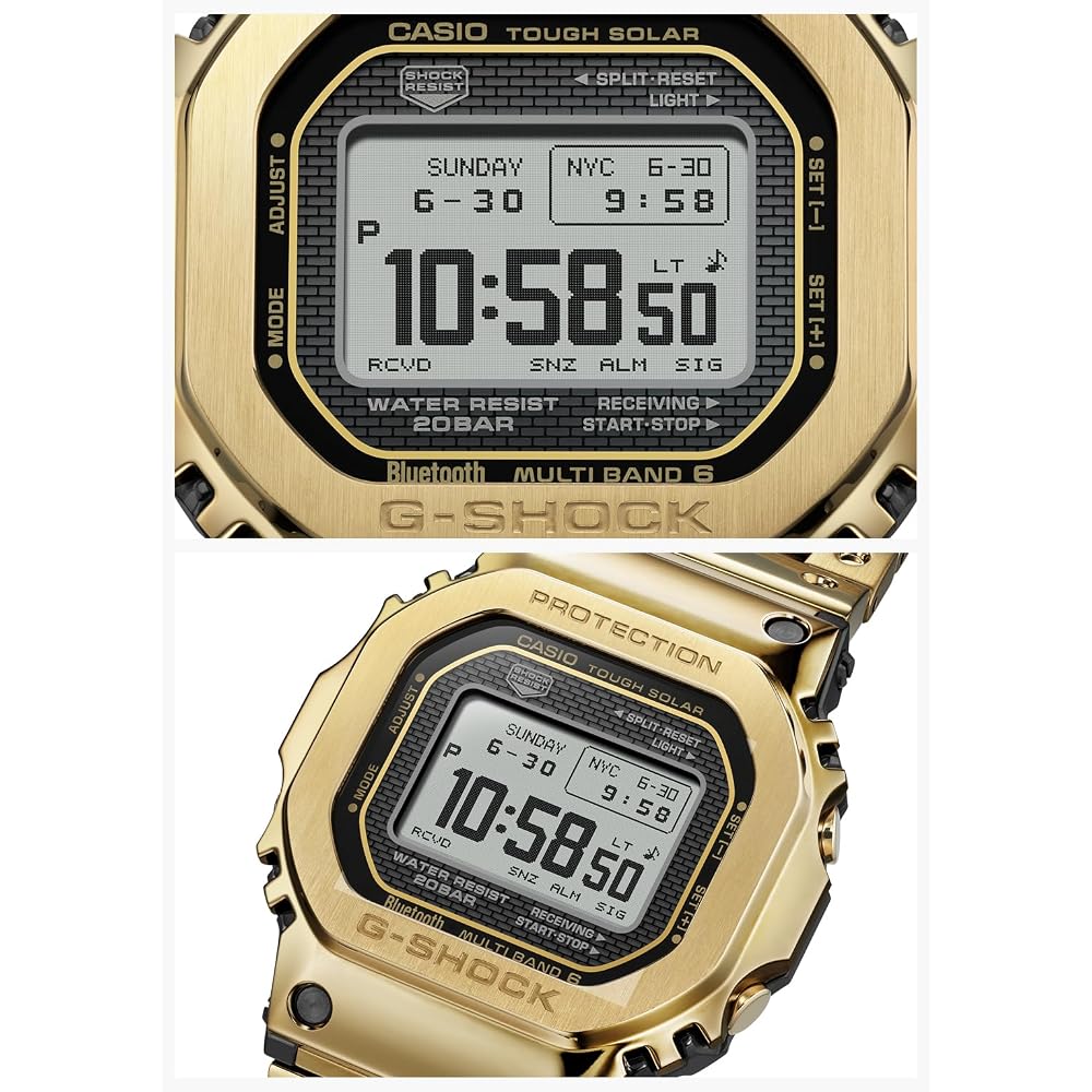 [Casio] G-Shock Watch [Domestic Genuine Product] Full Metal MIP LCD Bluetooth Radio Solar GMW-BZ5000GD-9JF Men's Gold