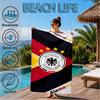 Asciugamano da Spiaggia in Microfibra Stampato con Emblema del Calcio Tedesco, Morbido e Assorbente, Asciugatura Rapida, Ideale per Viaggi Estivi, Essenziale per la Spiaggia, Piscina