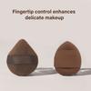 4/6 Pieces Small Thumb Cosmetic Puff Chocolate Biscuit Powder Puff Wet Dry Finger Powder Puff  Makeup Tool