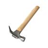 Claw Hammer Multi-function Woodworking Nail Wooden Handle Shock Absorption High Carbon Steel Durability Car Household Tool
