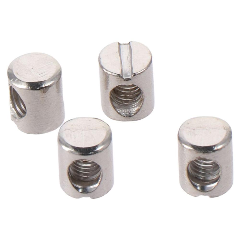 

20pcs Nickel-Plated Barrel Nuts M6*12 Hammer Nut Cabinet Cross Dowels
