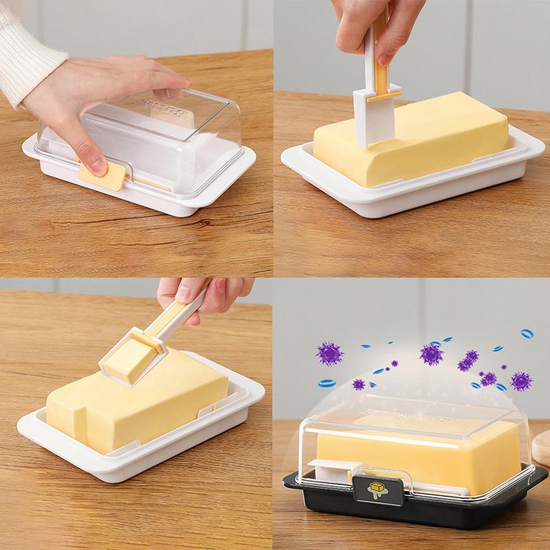 Large Capacity Butter Storage Box Durable Slice Dividing Butter Cutting And Packaging Box Storage Tool