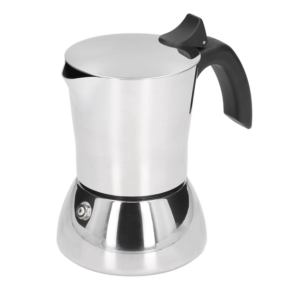 Moka Pot Food Grade Stainless Steel Compact Portable Convenient Practical Time Saving DIY Making