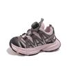 Zapatillas de Running de Malla Transpirables Deportivas para Niños y Niñas Coreanas Tendencia Primavera 2026 con Hebilla Giratoria