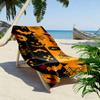 Spooky Vibrant Gothic Charm Print Beach Towel, Quick Drying, Suitable for Travel, Outdoor Sports, Jogging, the Beach and Swimming, Gift