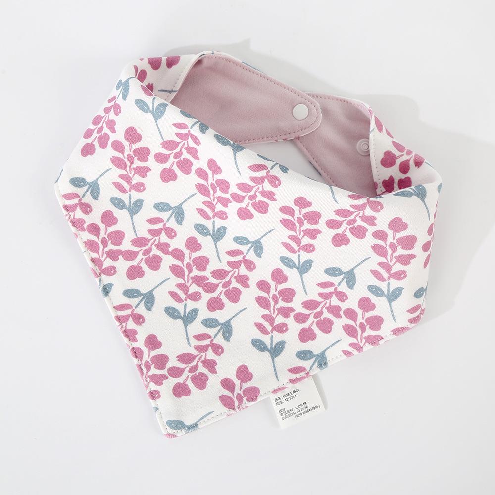 

Korean Double-Sided Petal Bib for Newborns - Absorbent, Reversible Drool & Food Bib