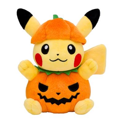 POKEMON Center Original Plush Halloween Pumpkin Pikachu 21 X 16 X 14 (H X W X D: Cm)