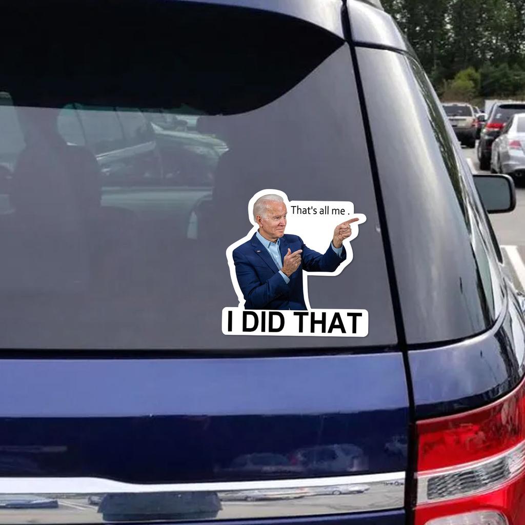 100 Stück lustige Aufkleber „That's All Me I Did That“, kleinere Größe 5 x 5 cm (Nach rechts gerichtet)