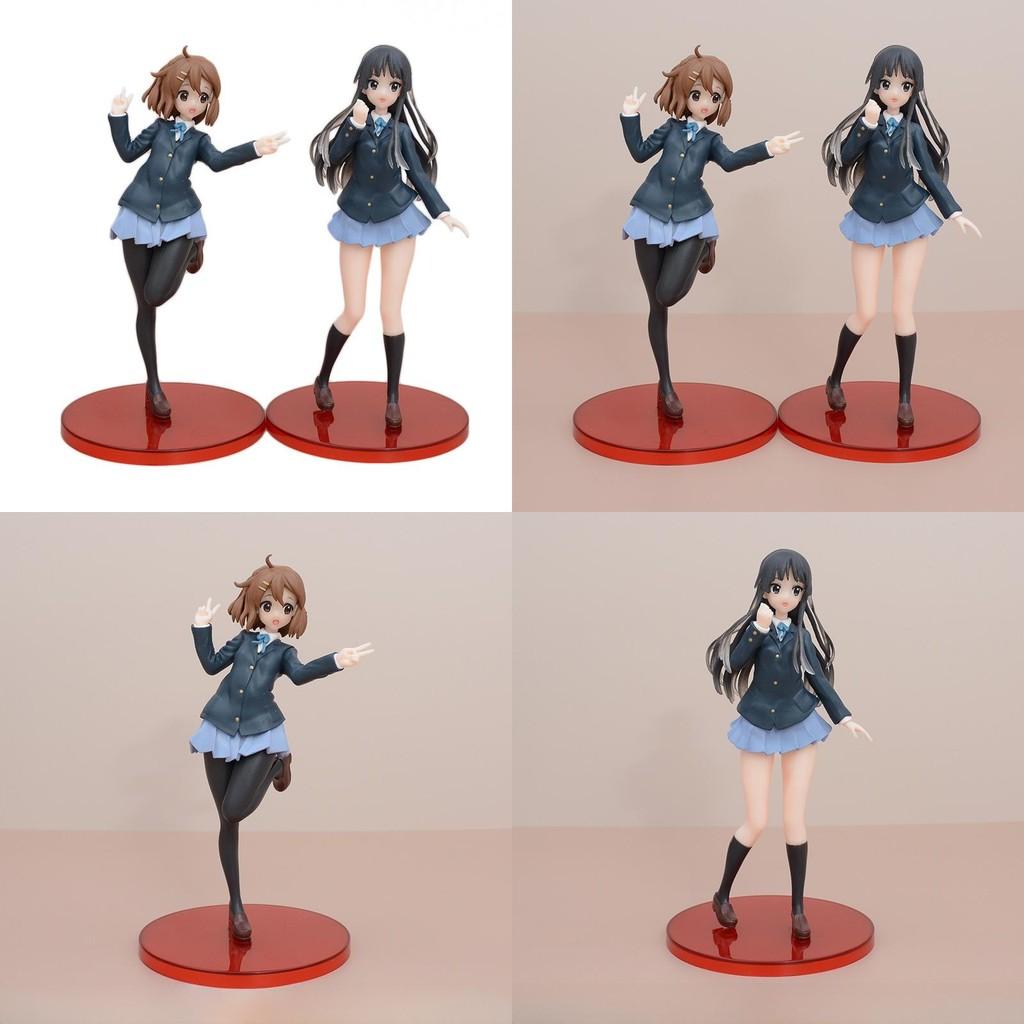 Anime K On Hirasawa Yui Akiyama Mio Model Pvc Figure Model With Standing Pose For Collectors And Fans