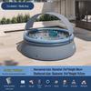Qianyu 3.6m Sharon Grey Swimming Pool with Canopy Set