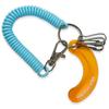 Macaroni Edge Coil Key Charm, Acrylic Charm, Clear Key Ring, Bag Charm, Colorful, Cute, Korean Goods, Gift (Blue)