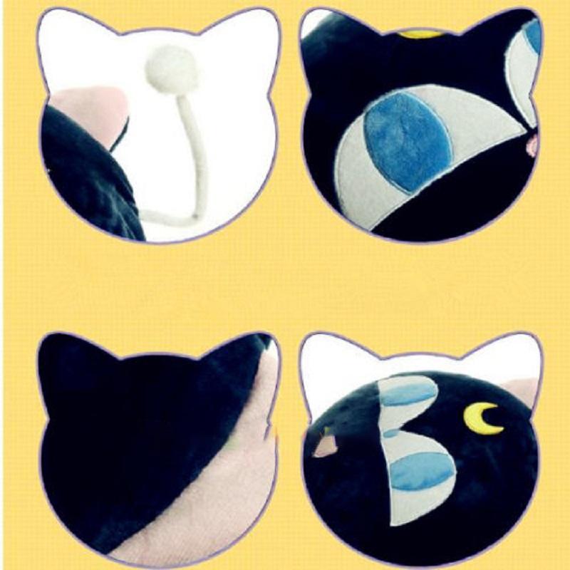 Anime Sailor Moon Pet Cat Luna P Ball Plush Beads Cushion Pillow Toy 14 Inches