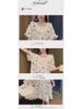 Women's Summer Plaid Nightdress, Loose Fit, Plus Size, Short-Sleeved, Korean Style Pajamas