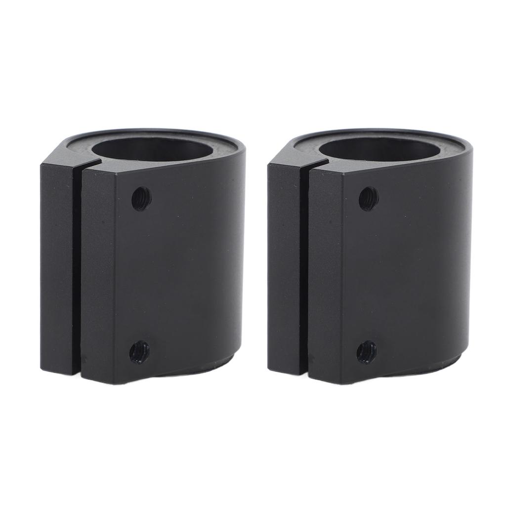 2pcs 1in High Temp Exhaust Clamp Aluminum Butt Joint Exhaust Band Clamp for Banshee 1987 To 2006 Silver