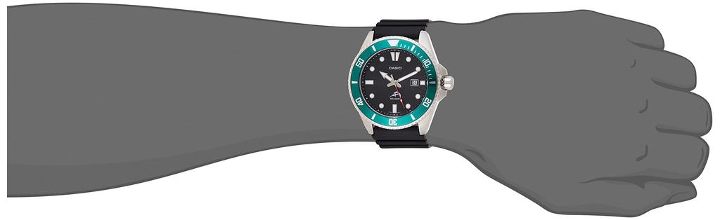 Casio Watch Green International Model Diver's MDV-106B-1A3 Men's