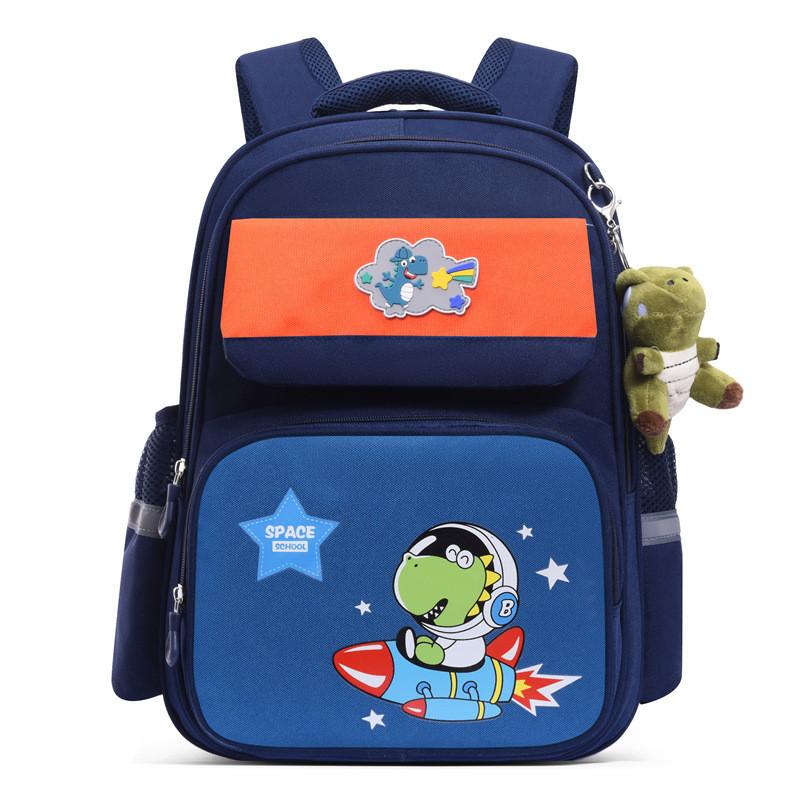Fun Cartoon Design School Backpack For Kids Oxford Fabric Lightweight
