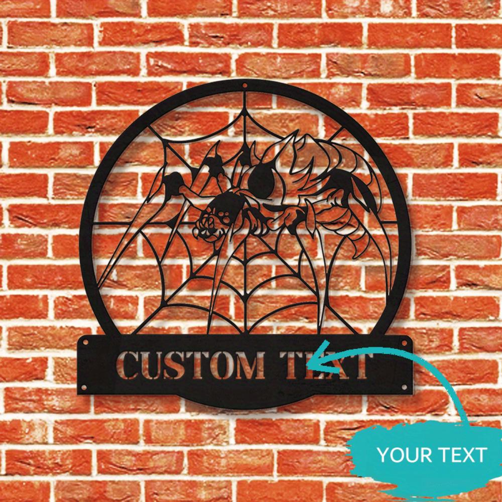 Unique Tailored Spider Metal Wall Art Vintage Home Decoration Sign
