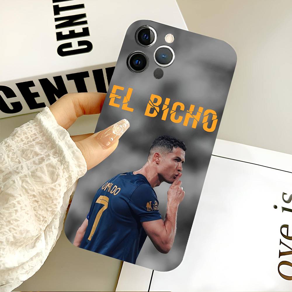 C-Cristiano Star R-Ronaldo CR7 Carcasă Telefon Silicon Negru Coajă Moale Pentru IPhone 17 16 15 14 13 12 11 Air Pro Max Plus Vanzare Fierbinte