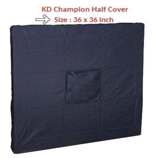 KNK Carrom Board Cover Champion Board Quality - Full & Half Carrom Cover with Extra Pocket for Coins, Striker & Powder (Bulldog Half Cover)