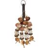 Parrot Toy Birds Gnaw On Strings of Barnacles, Mountain Pineapples, Apple Wood, Nuts, and Corn Cobs, Tearing and Destroying Beaked Bird Toys