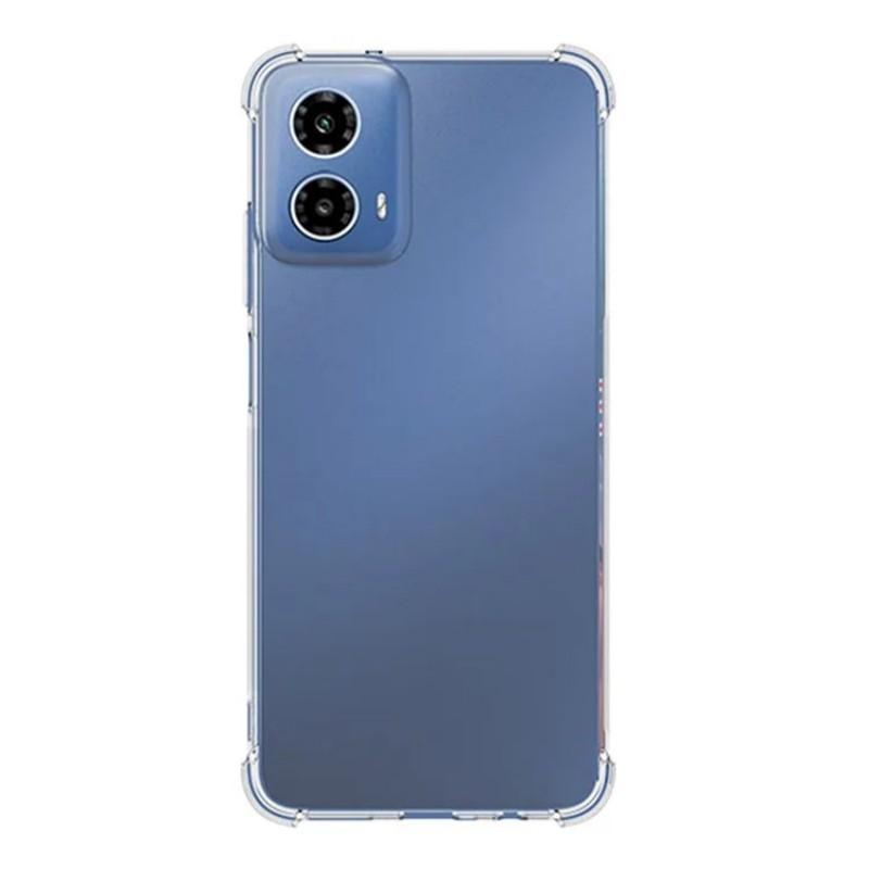 

For Motorola Moto G34 5G/Motorola Moto G45 5G Back Cover WANLONFENG TM Series 2.0mm Clear TPU Phone Case (Big Lens Hole) Transparent